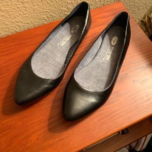 Dr Scholls Black Flats